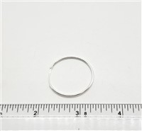 Sterling Silver Hoop - Endless 1.2mm x 24mm