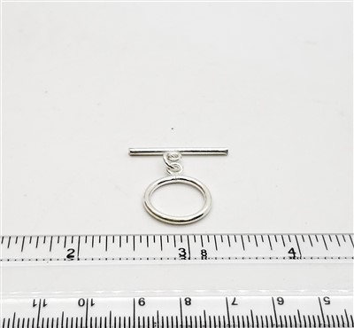 STG-19 17mm Ring. Sterling Silver Toggle.