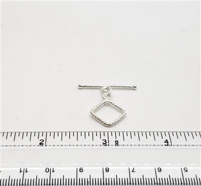 STG-07 13x13mm Ring. Sterling Silver