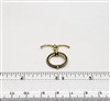 STG-15 17mm Ring. Gold Plate over Bali Sterling Silver