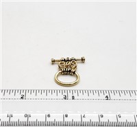 STG-28 16x14mm Ring. Gold Plate over Bali Sterling Silver