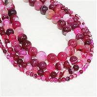 Agate Fuschia 4mm