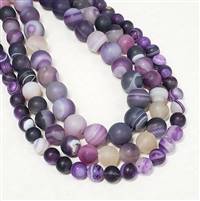 Matte Purple Agate 12mm