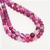 Matte Fuschia Agate 6mm