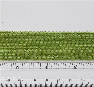 Peridot. Round 4mm.