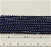 Stone Round Beads. Dyed Lapis. 4mm.