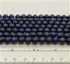 Stone Round Beads. Dyed Lapis. 8mm.