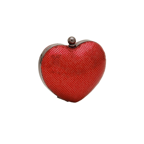 WHITING & DAVIS CHARITY HEART MINAUDIERE