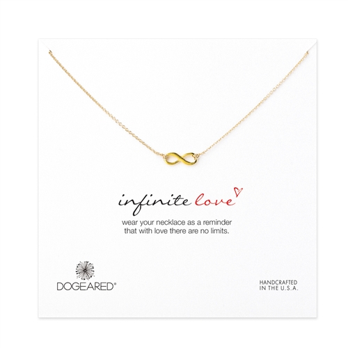 DOGEARED - INFINITE LOVE, Gold Dipped Necklace