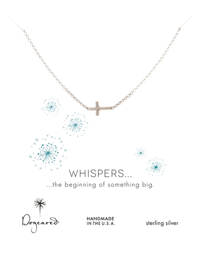 DOGEARED - WHISPERS, Sterling Silver Necklace