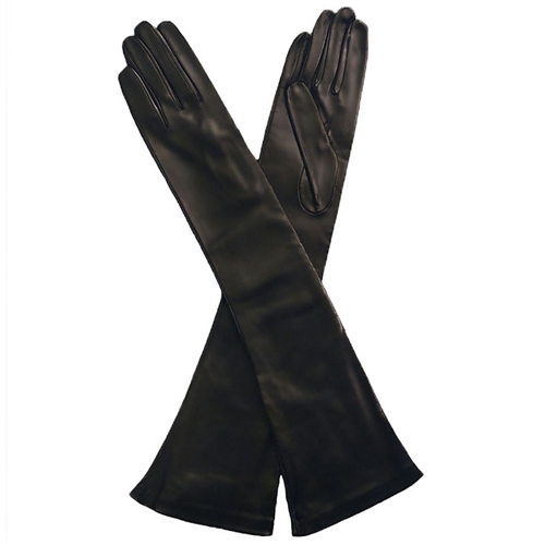 SILK LINED 12-BUTTON LENGTH ITALIAN LEATHER GLOVES