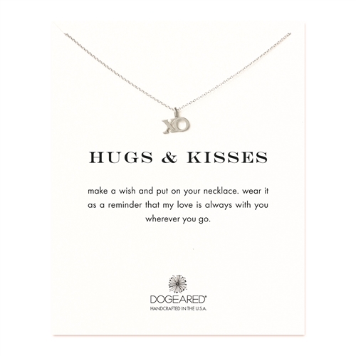 DOGEARED - HUGS & KISSES, Sterling Silver Necklace