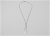 CHAN LUU - SINGLE STRAND STERLING SILVER NECKLACE WITH ARROW PENDANT