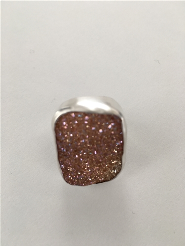 CHAN LUU - ROSE GOLD AGATE RING
