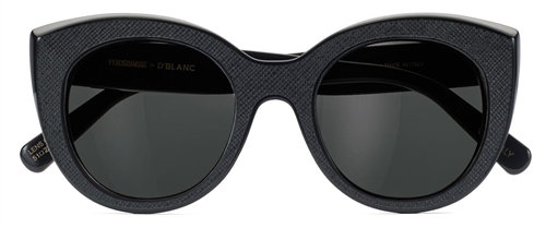 D'Blanc Modern Lover Sunglasses - Amuse Black Leather/Gray