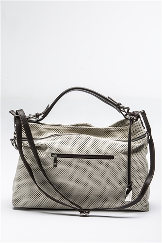WHITE ORCHID BEIGE HOBO