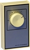 White Rodgers 1A66-641 Beige Line Voltage Wall Thermostat w/ OFF Position, DPST, Open On Rise (No Thermometer)