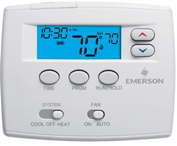 White Rodgers 1F80-0261 5+1+1 Day Programmable Blue Thermostat, 1/1 Single Stage