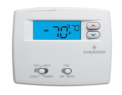 White Rodgers 1F89-0211 Non-Programmable Blue Thermostat, 2/1HP