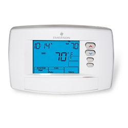 White Rodgers 1F95-0680 Universal Staging, 7-Day or 5+1+1 Day Programmable or Non-Programmable Thermostat, 6- Square" Display, 24V or Millivolt system