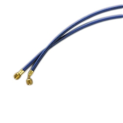 Yellow Jacket 21212 12", Blue, Hav Standard Fitting, Plus II 1/4" Charging Hose