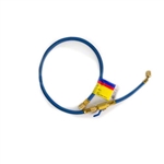 Yellow Jacket 25310 10', Blue, Plus II 1/4" Hose w/ Flexflow Valve