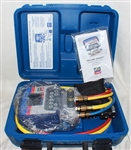 Yellow Jacket 40815 Refrigeration System Analyzer w/ Titan 4-Valve Manifold & Plus II Charging Hoses