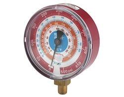 Yellow Jacket 49135 3-1/8", Red Pressure Gauge, R-410A, «F & «C