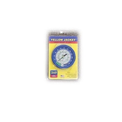 Yellow Jacket 49512 3-1/2" L/F («F And «C), Blue Compound Gauge, 30"-0-120 Psi (-1 To 8 Bar), R-22