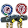 Yellow Jacket 49913 w/ 60" Plus II Ryb And 3/8" X 45Â°, R/B Gauges, Kpa/Psi, R-410A - Â°C