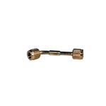 Yellow Jacket 69071 Brass Connector 1/4" Female Flare X 1/4" Female Flare