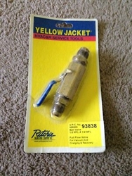 Yellow Jacket 93838 Ball Valve 1/2" Sae Male Fl. X Male Fl.