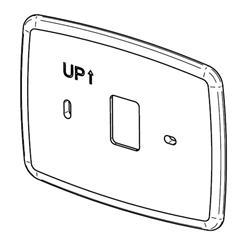 White Rodgers F61-2600 Wallplate For 90 Series Blue Touchscreen Thermostats