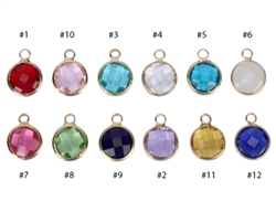 Crystal Birthstone Charms