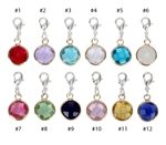 Crystal Birthstone Charms