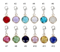 Crystal Birthstone Charms