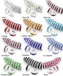 Sparkle Rhinestone Rondelle Spacer Beads