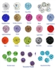 Rhinestone paved disco ball beads