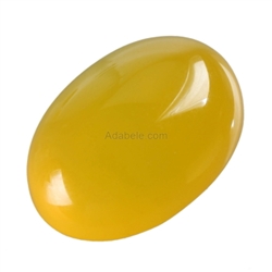 Natural Yellow Agate Gemstone Cabochon