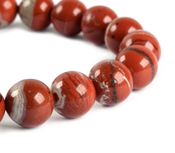 Natural Red River Jasper Gemstone Beads