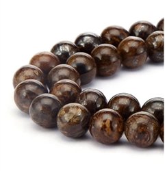 Natural Bronzite Gemstone Beads