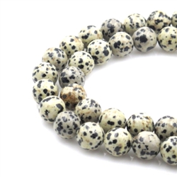 Natural Dalmatian Jasper Gemstone Beads
