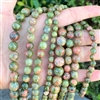 Natural Unakite Jasper Gemstone Beads