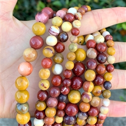 Natural Mookaite Jasper Gemstone Beads
