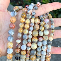 Natural Crazy Lace Jasper Gemstone Beads