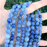 Natural Blue Aventurine Gemstone Beads