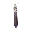 Amethyst Healing Point Reiki Chakra Gemstone Necklace