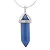 Blue Crystal Healing Point Reiki Chakra Gemstone Necklace