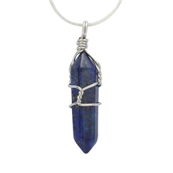 Lapis Lazuli Healing Point Reiki Chakra Gemstone Necklace