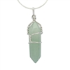 Green Aventurine Healing Point Reiki Chakra Gemstone Necklace